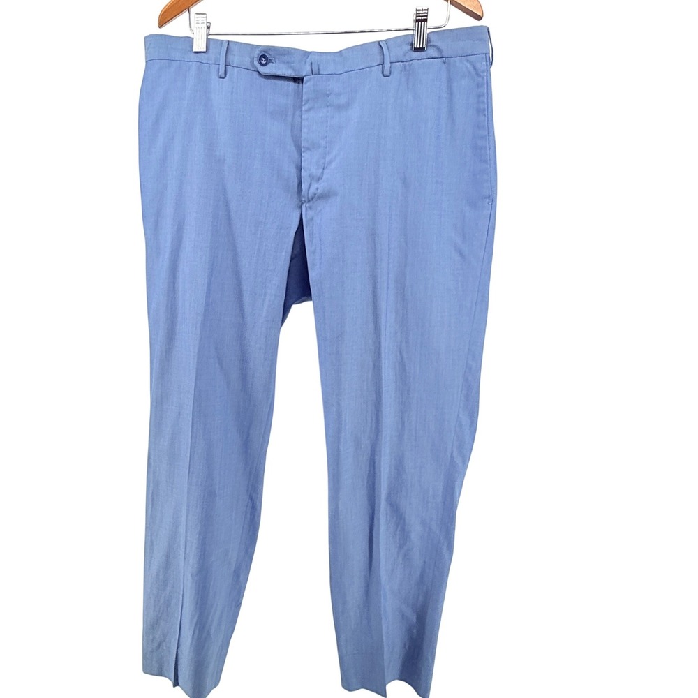 INCOTEX‎ Mens Light Blue Modern Fit Dress Pants Trousers Size 40